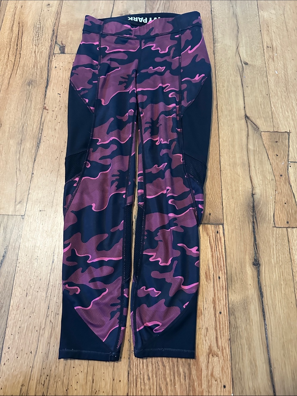 IVY PARK Pink and Black Camo Kids Leggings